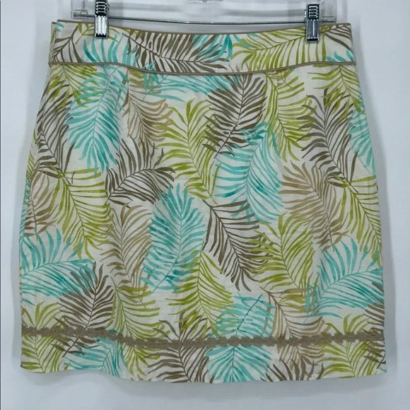 VINEYARD VINES Womens Palm Frond Skirt - Sz 8 - Picture 4 of 7